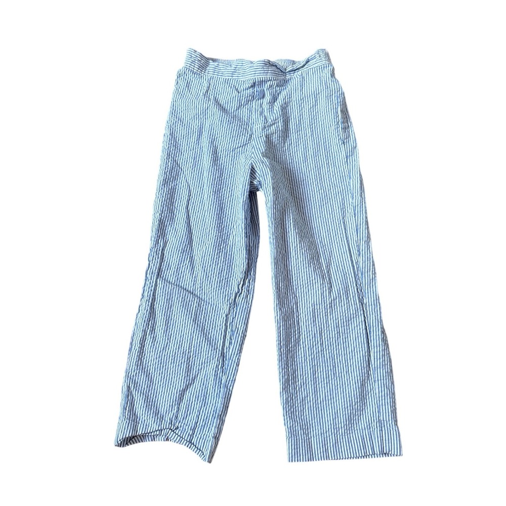 Unbranded Seersucker‎ Pants Kids Blue White Striped Coastal Preppy SIZE 4T